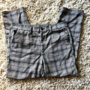 AE Super High Waisted Plaid Skinny Pants